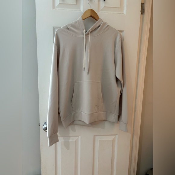 Lazy pants premium luxe sueded scuba hoodie in bone size XL women’s - Picture 2 of 11